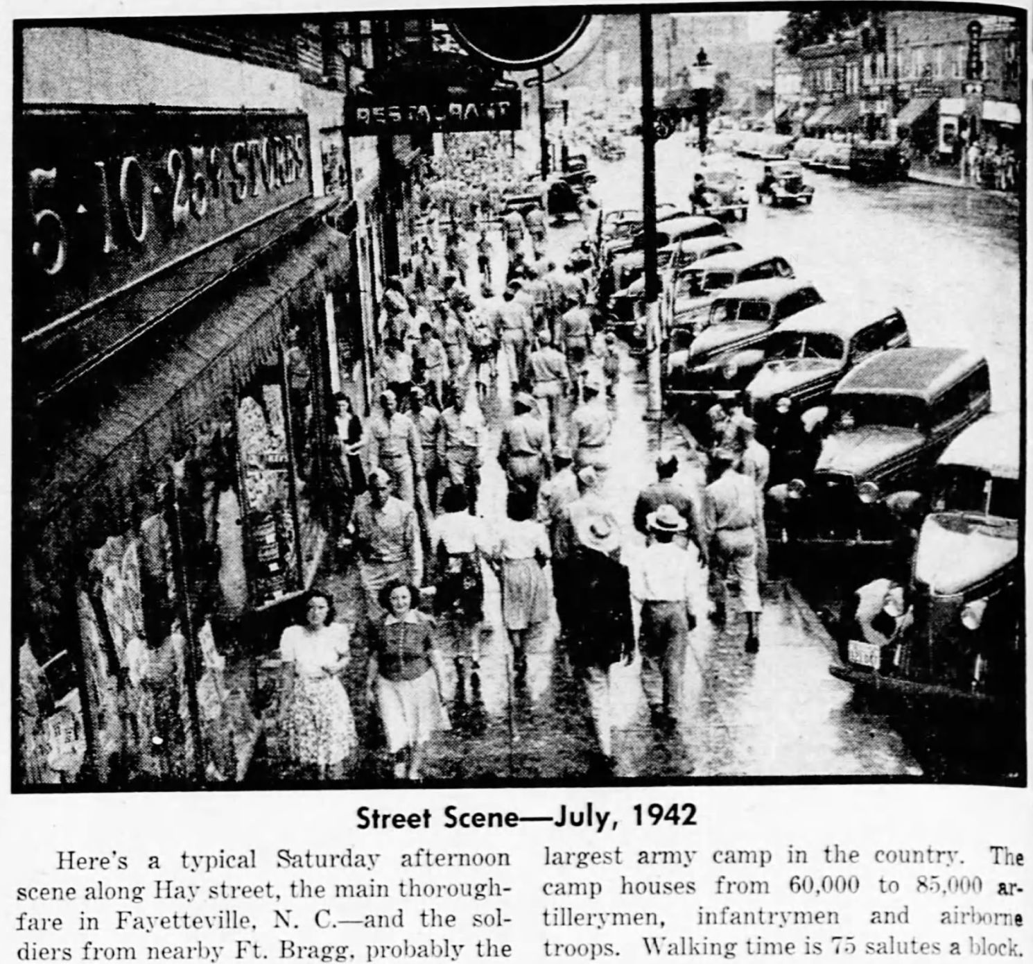 Street scene - July, 1942